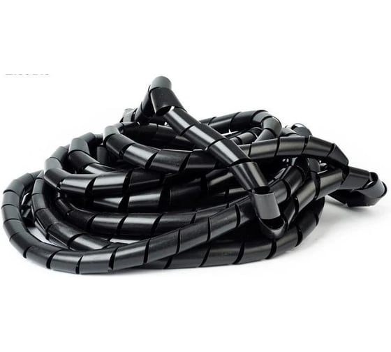 Изображение товара Спиральная монтажная пластиковая лента HLT ЛСМ-10 черный 10м (5шт./уп.) 084-02-12