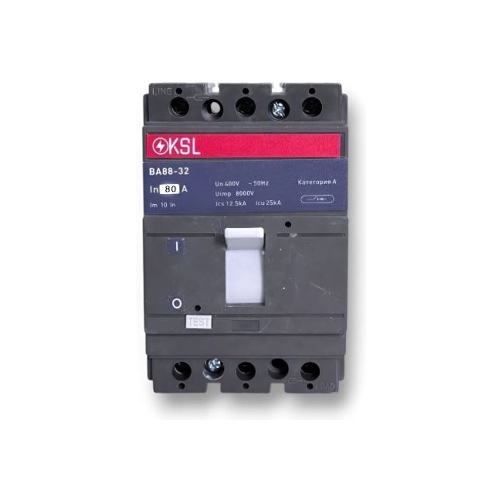 Изображение товара Автоматический выключатель KRASO ВА88-32 3P, 80А 25кА KSL