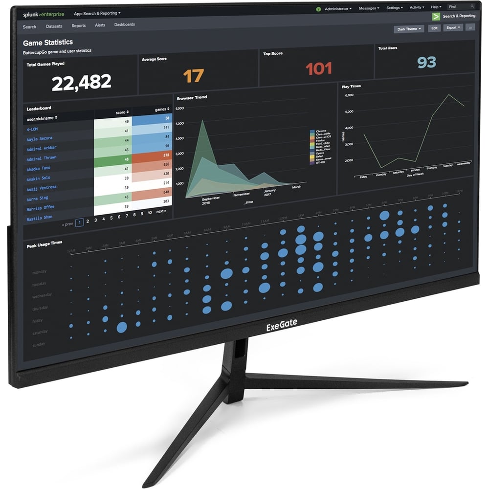 Изображение товара Экран ExeGate 27 100 Гц IPS FHD HDMI VGA безрамочный монитор
