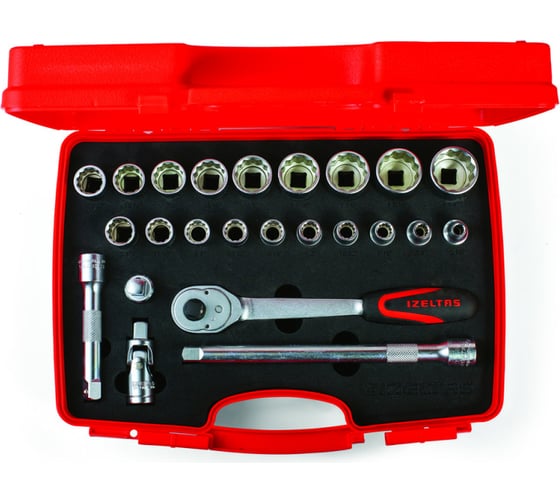 Изображение товара Набор двенадцатигранных торцевых головок IZELTAS 24 предмета 1114006024