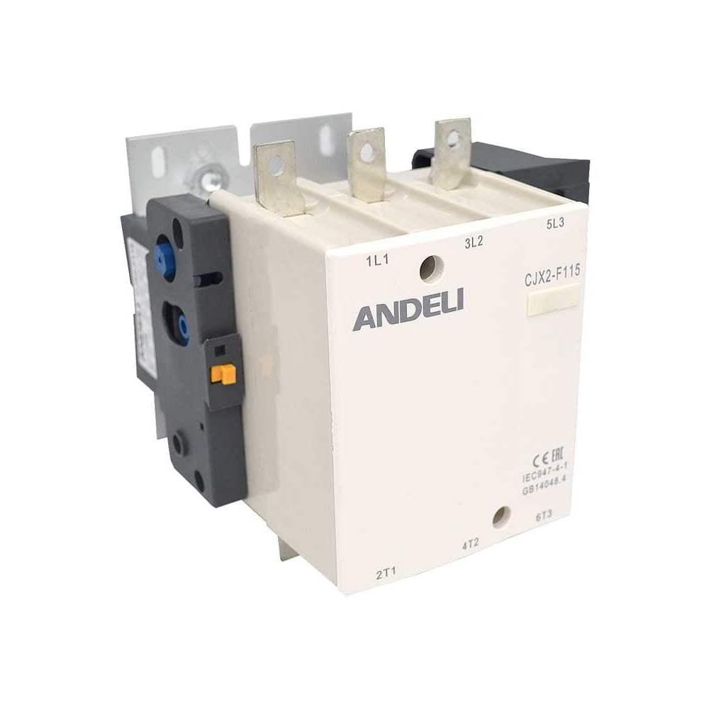 Изображение товара Контактор ANDELI CJX2-F115 115A 400В/АС3 50Гц силовой