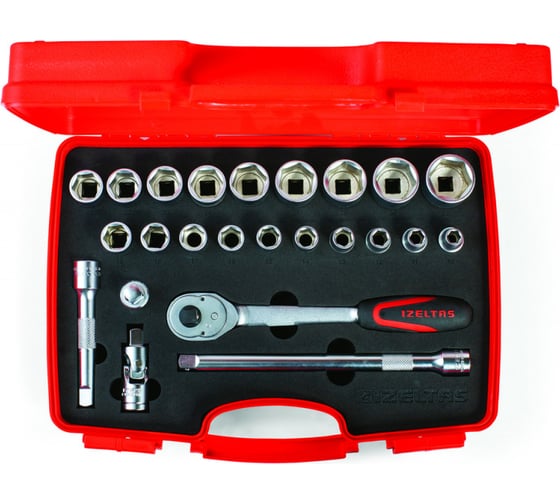 Изображение товара Набор шестигранных торцевых головок IZELTAS 24 предмета 1113002024