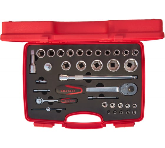 Изображение товара Набор шестигранных торцевых головок IZELTAS 35 предметов 1113001038