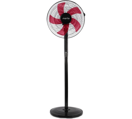 Изображение товара Вентилятор напольный MARTA MT-FN2543 черный/красный 39903