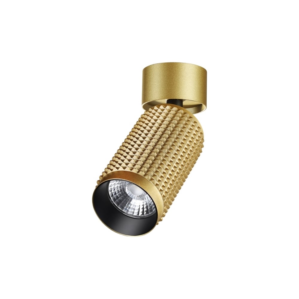светильник светодиодный дпб 3203 18 вт ip54 накладной круг золотой Накладной светодиодный светильник Novotech