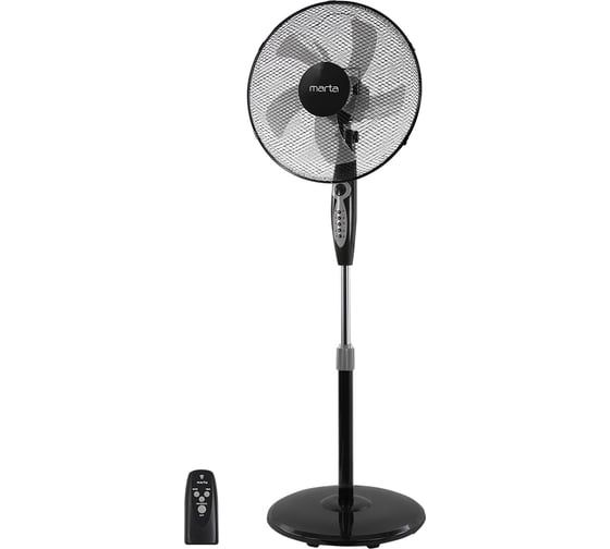 Изображение товара Вентилятор напольный MARTA MT-FN2557A черный/серый 42238