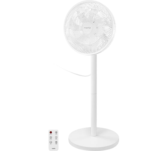 Изображение товара Вентилятор напольный MARTA MT-FN5004B белый 44306
