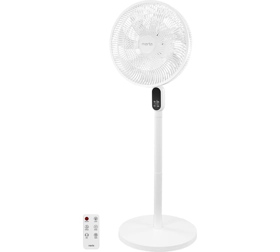 Изображение товара Вентилятор напольный MARTA MT-FN5006A белый 44310