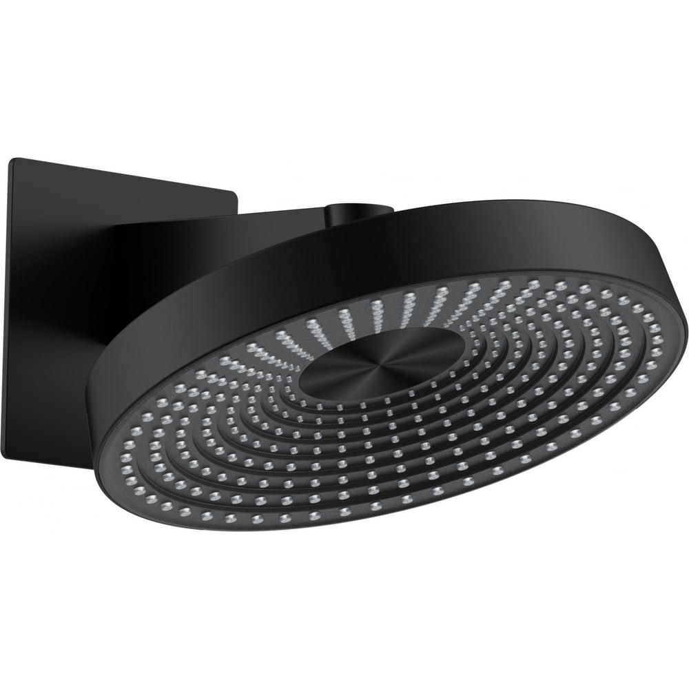 Изображение товара Верхний душ Wonzon & Woghand черный матовый 300 мм, монтаж на стену