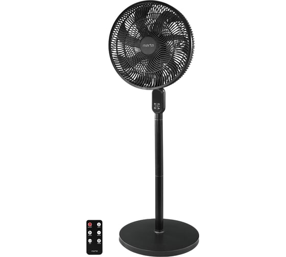 Изображение товара Вентилятор напольный MARTA MT-FN5006A черный 44311