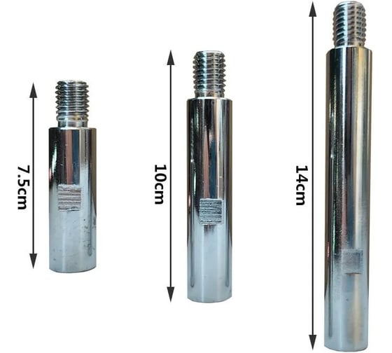 Изображение товара Адаптер-удлиннитель АльфаДиск на УШМ 75, 100, 140 мм (набор из 3 шт.) 543408