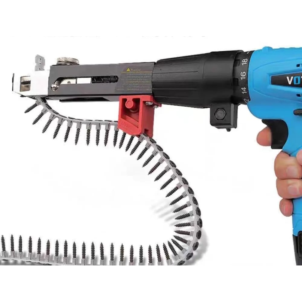 Изображение товара Насадка на шуруповерт Альфа с диском и саморезами 50 шт комплект