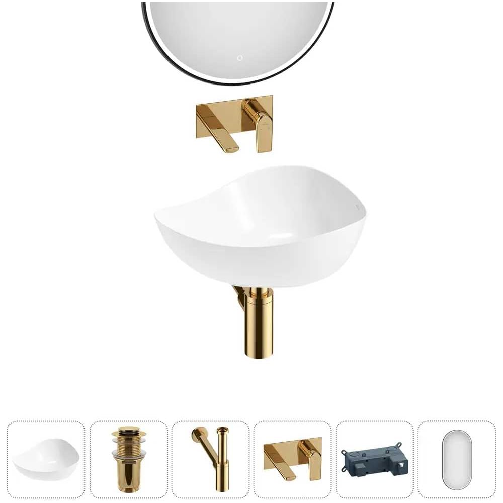 Изображение товара Набор Wellsee 5 в 1 Nexus Flex накладная раковина 50x39 см