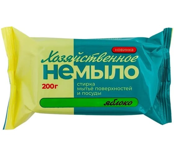 Изображение товара Универсальное моющее средство Золушка Хозяйственное НЕМЫЛО, 200 г, Яблоко, 24 штуки М-14-2