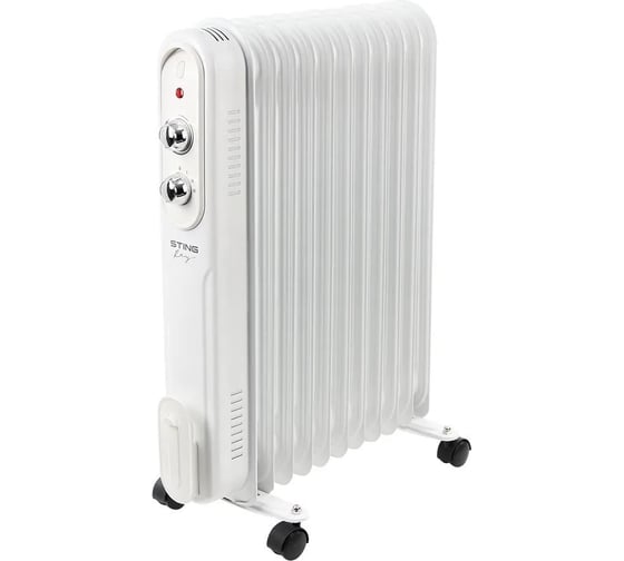 Изображение товара Масляный обогреватель STINGRAY ST-OH1003B белый/хром 44044