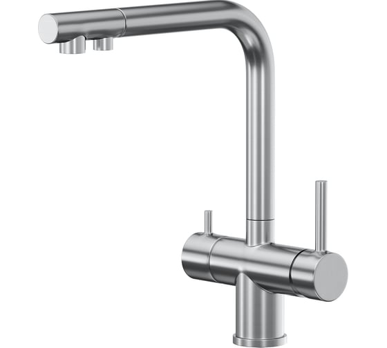 Изображение товара Смеситель для кухни Reflexion home Reflexion Lago с подключением к фильтру, полированная сталь RX9903SS