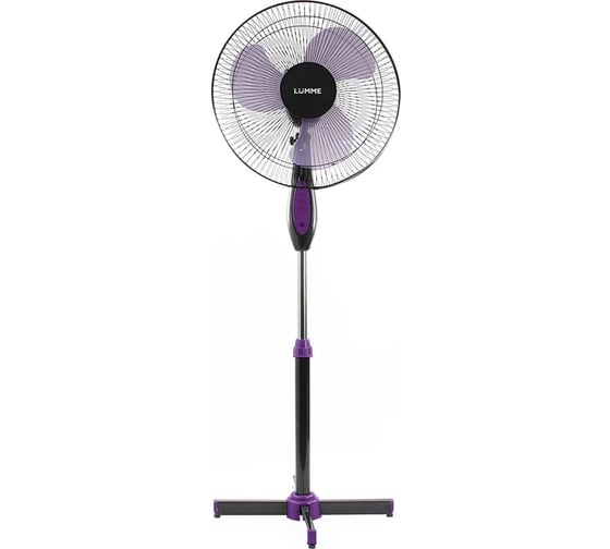 Изображение товара Вентилятор напольный LUMME LU-113 черный/фиолетовый 39896