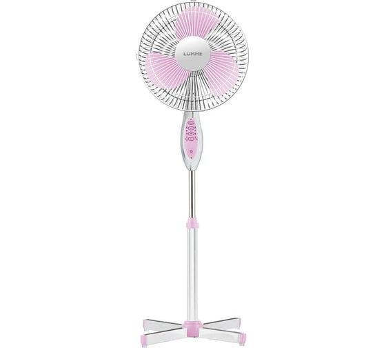 Изображение товара Вентилятор напольный LUMME LU-113 белый/розовый 44337