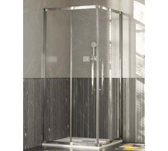Изображение товара Ограждение душевое ESBANO ESF-80D1+100D2-C хром ESOG-80D1-100D2-C