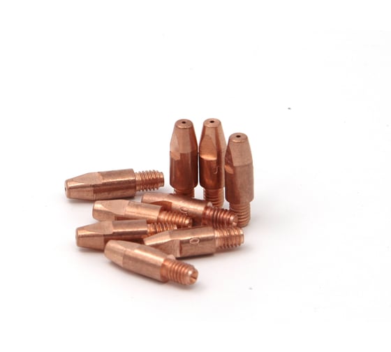 Изображение товара Контактные наконечники Svarcity М6x28 медь 1,0 мм (100 шт в уп.) Конт.Нак./M6x28/медь/1,0