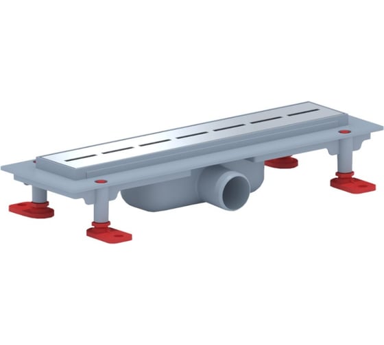 Изображение товара Трап пластиковый линейный с сухим выпуском АНИ Пласт 40 реш. нерж.сталь.матовая.Бимс 850 TLQ1535G