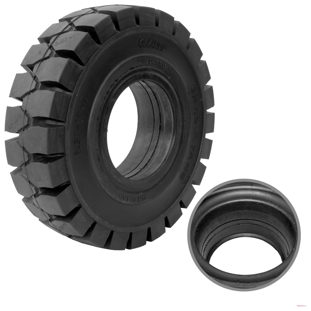 Изображение товара Шина цельнолитая с буртом WILMART 6.50-10/5.00 CHAOYANG (CL403S) PR5 6.50-10(CL403S)FF