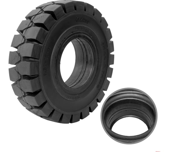 Изображение товара Шина цельнолитая с буртом WILMART 6.50-10/5.00 CHAOYANG (CL403S) PR5 6.50-10(CL403S)FF