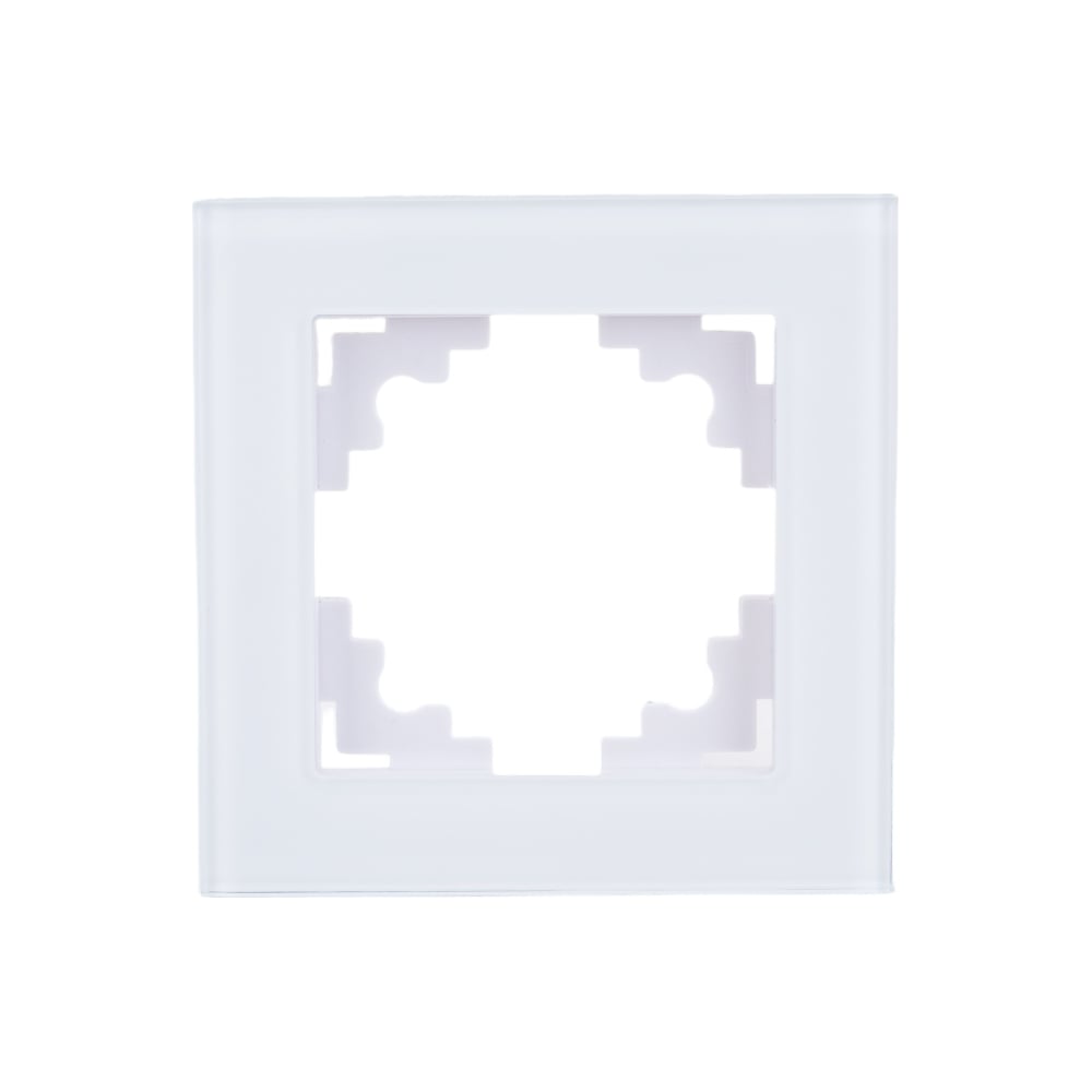 Одноместная рамка STEKKER, цвет белый 39517 GFR00-7001-01 серия Катрин - фото 1