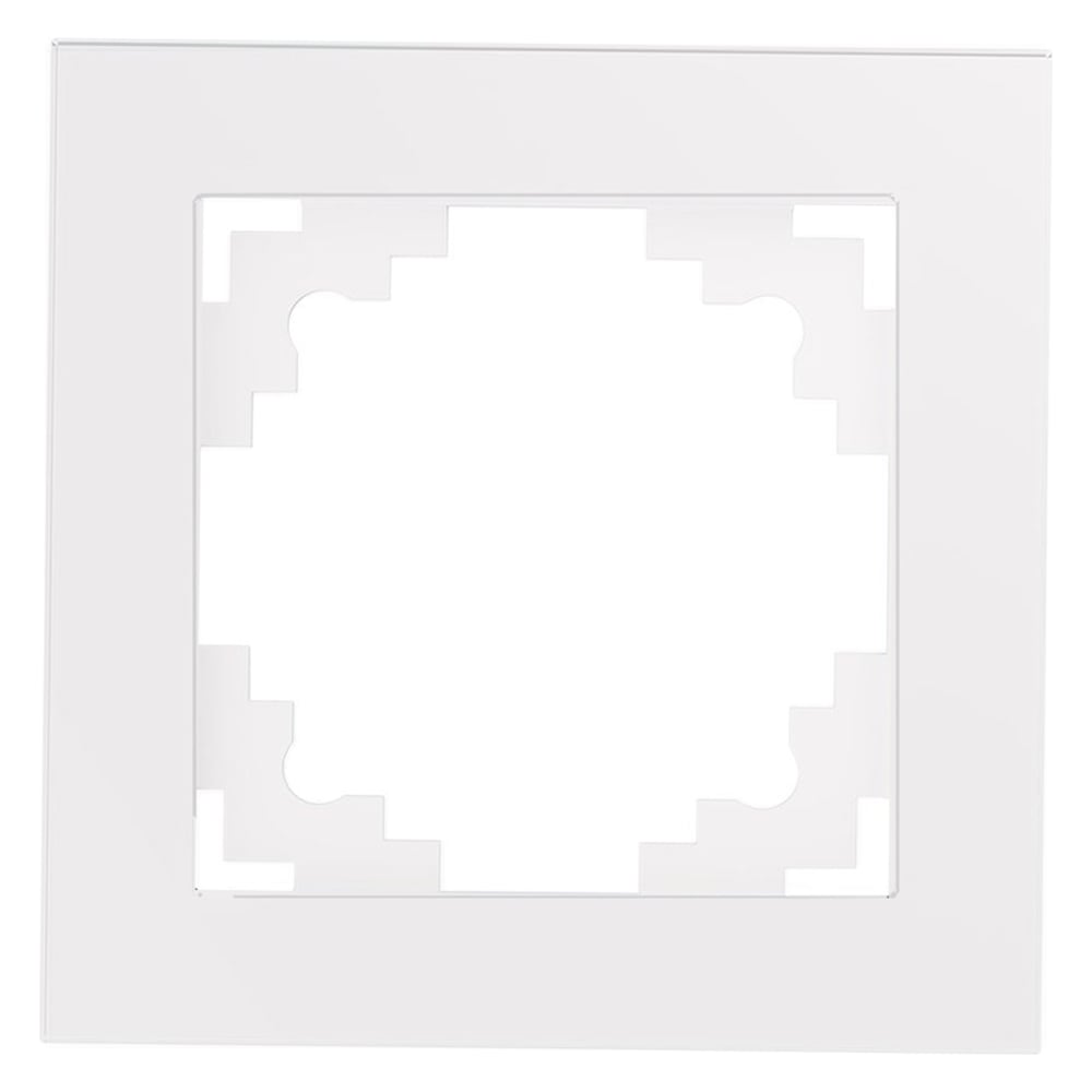 Изображение товара Стеклянная рамка для фотографий серии Катрин белая 84x84 мм