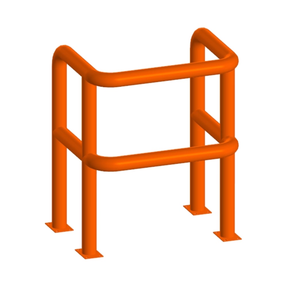 Изображение товара Отбойник защита паркоматов и шлагбаумов Parallax оранжевый 820x640x1000 мм