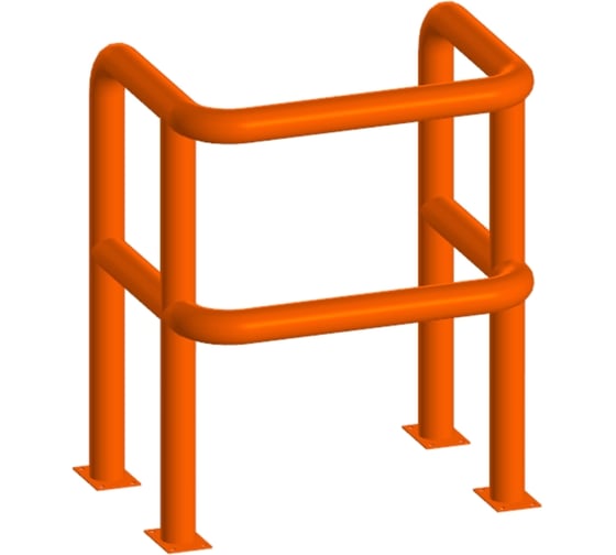 Изображение товара Отбойник защита паркоматов, шлагбаумов Parallax оранжевый 604OR8206401000-ZCH