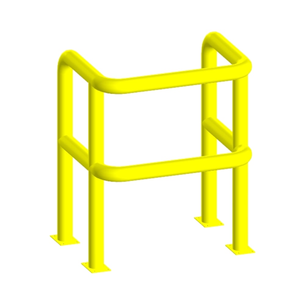 Изображение товара Отбойник защита паркоматов и шлагбаумов Parallax желтый 640x820x1000 мм