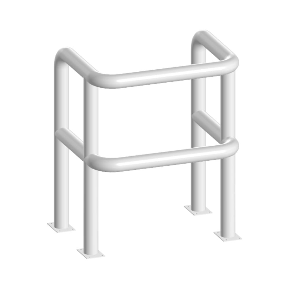 Изображение товара Защитный отбойник для паркоматов и шлагбаумов Parallax 640x820x1000 мм белый