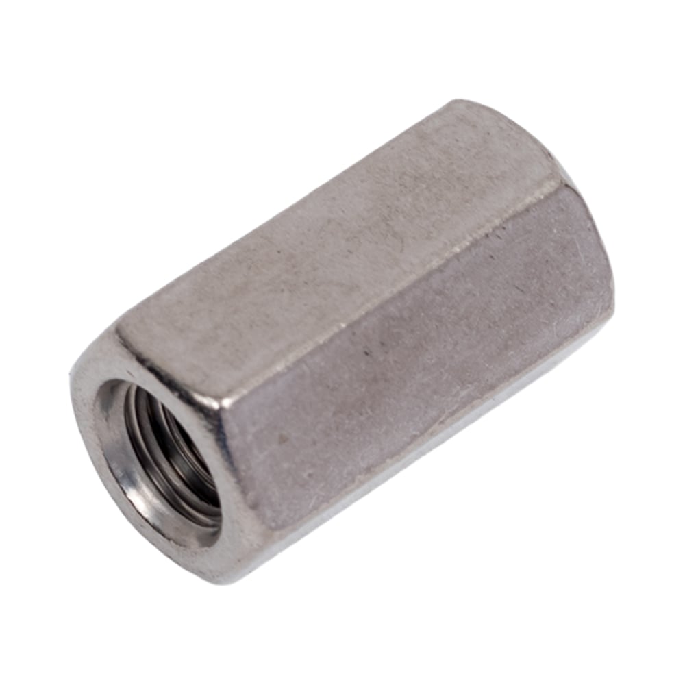 Изображение товара Гайка переходная DIN 6334 М6 из нержавеющей стали А2, упаковка 10 штук