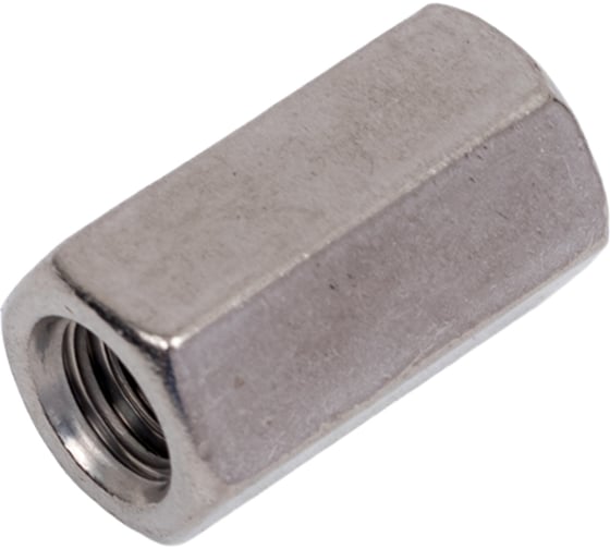 Изображение товара Гайка переходная крепежная техника DIN 6334 М6 нерж. А2 10, пакет 800624 БК