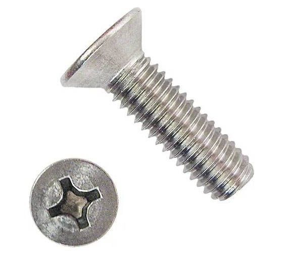 Изображение товара Винт крепежная техника потай с метр. резьбой DIN 965 5x60 нерж. А2 15, пакет 800326 БК