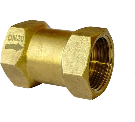 Изображение товара Клапан обратный латунный Апогей DN20-PN10-G3/4-ММ 2 шт 211008