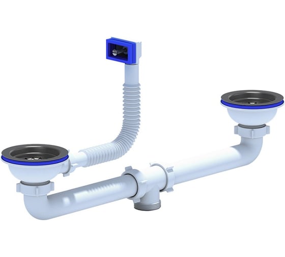 Изображение товара Набор для двойного сифона с переливом АНИ Пласт L0115