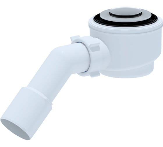 Изображение товара Сифон для душа АНИ Пласт под.1 1/2*60 с г/т 375*40/50 хром E411CL