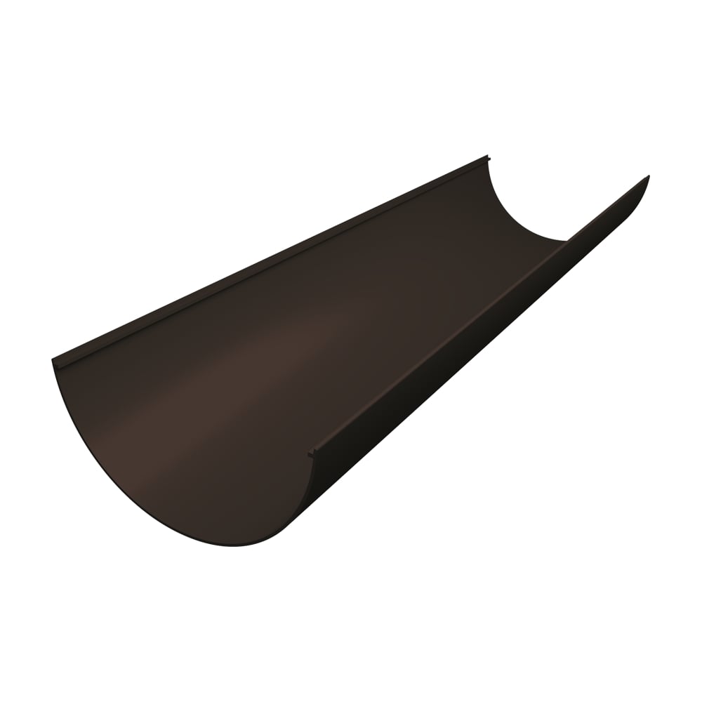 Изображение товара Желоб Grand Line Классика 120 ПВХ 3 м коричневый для водостока