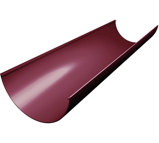 Изображение товара Желоб Grand Line Классика 120 ПВХ GL 3 м, бордо (RAL 3005) 269479
