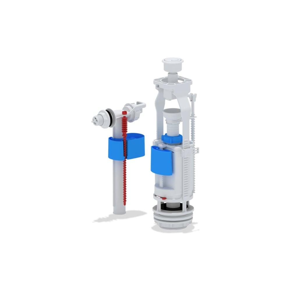 Изображение товара Набор с боковой подводкой АНИ Пласт 1/2 пласт. с кнопкой белая WC3050