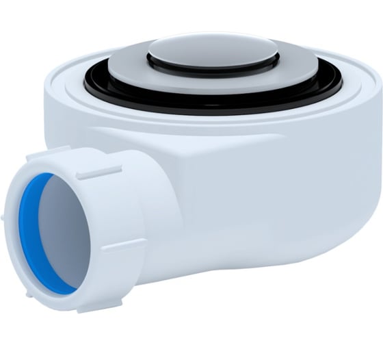 Изображение товара Сифон для душевого поддона АНИ Пласт1 1/2 h53мм,клик- клак(гриб-сетка) E450CLS