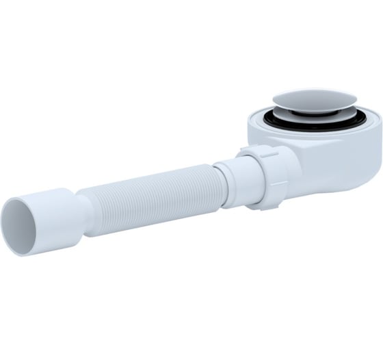 Изображение товара Сифон для душевого поддона АНИ Пласт1 1/2,h53мм,клик- клак,тр.375*40*50(гриб) E455CLGS