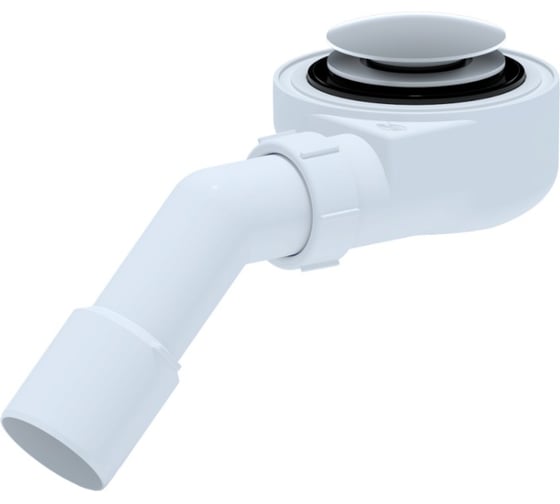 Изображение товара Сифон для душевого поддона АНИ Пласт1 1/2,h53мм,клик- клак,тр.45гр.40/50 E451CLG