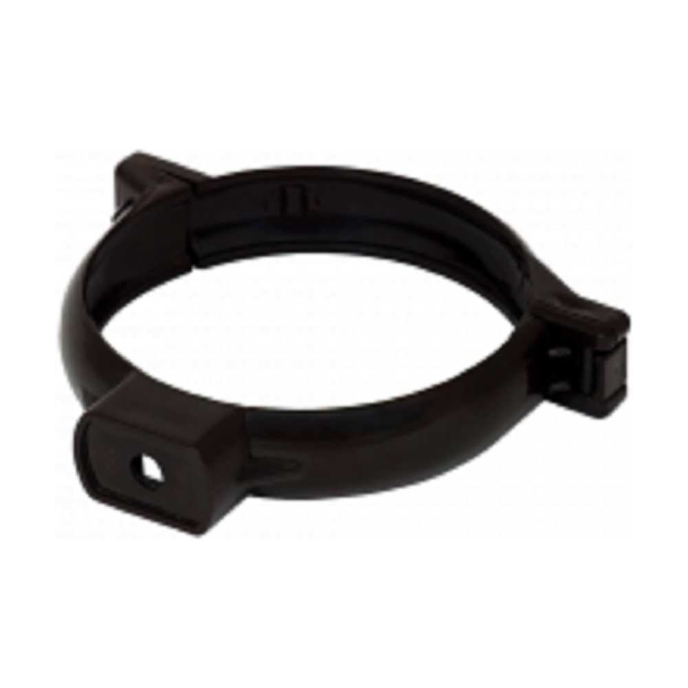 Изображение товара Хомут трубы IMPLAST ПВХ 80 мм, G130/80, коричневый 11145