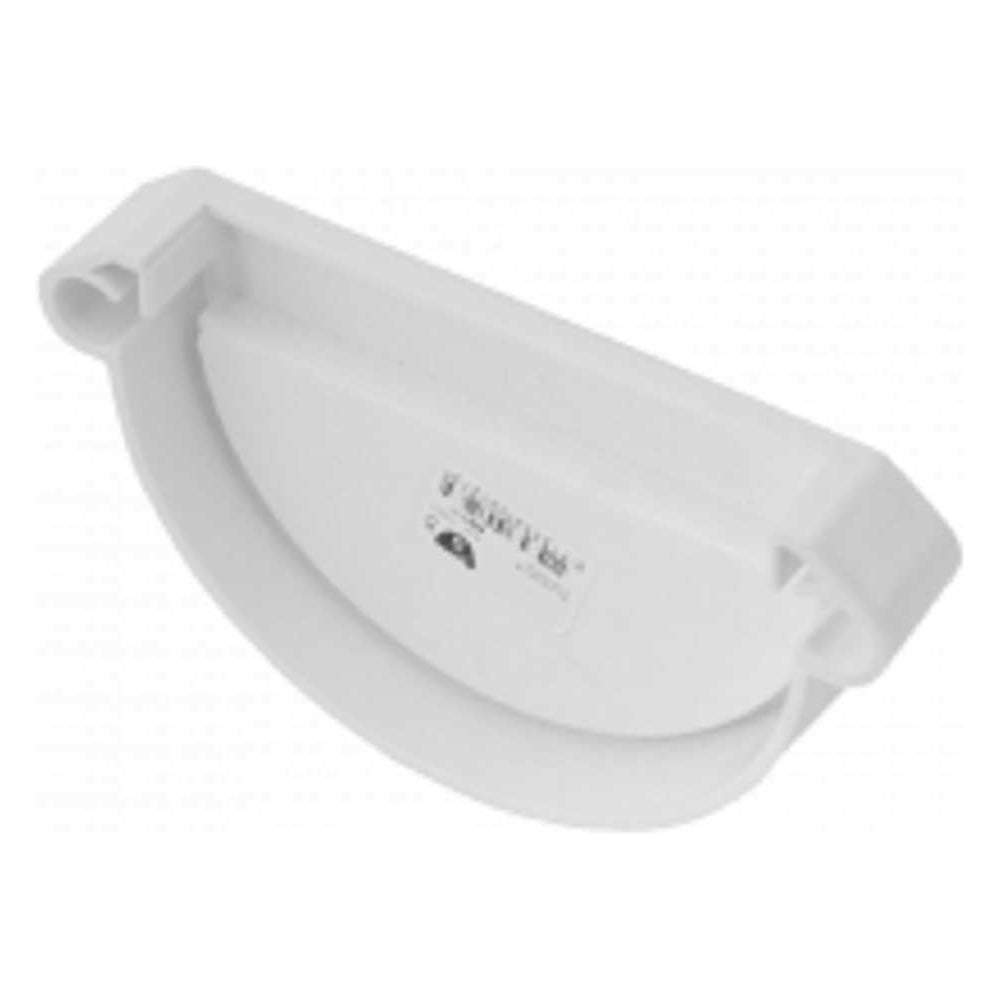 Изображение товара Заглушка желоба IMPLAST 130 мм, G130/80, универсальная L/R, белая, 10659