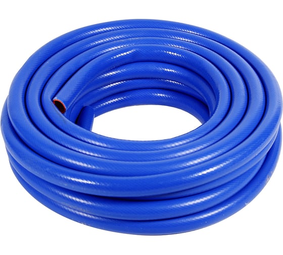 Изображение товара Шланг силиконовый армированный Крал Ф22 2-х слойный, синий, оранжевый, 20 м, бухта, 3541