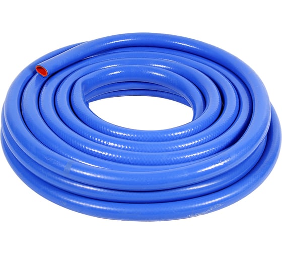 Изображение товара Шланг силиконовый армированный Крал Ф6 2-х слойный, синий, оранжевый, 20 м, бухта, 3533