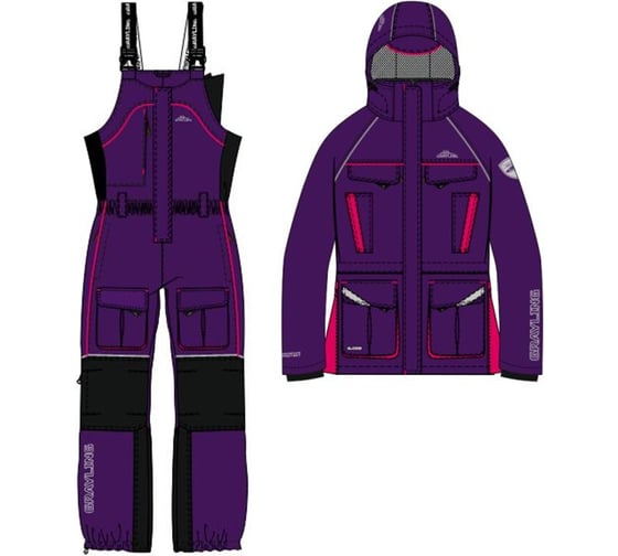 Изображение товара Женский костюм для рыбалки зимний GRAYLING Камчатка МАГМА фиолетовый_р-р 48-50 рост 170-176 4660335518500